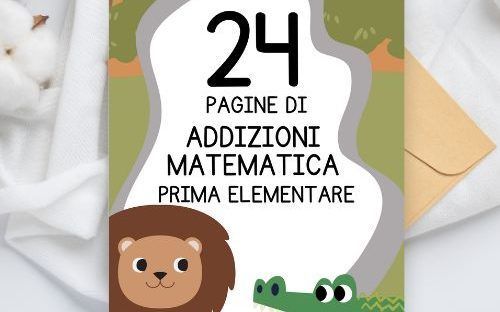 schede addizioni matematica prima elementare