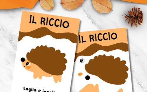 lavoretto riccio per bambini