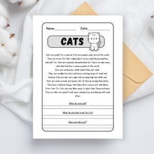 lettura e comprensione in inglese - cats