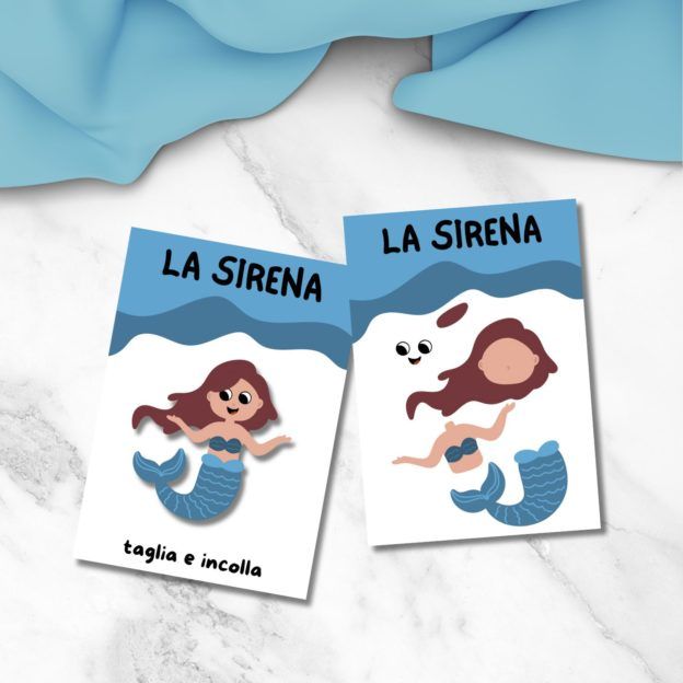 lavoretto sirena per bambini