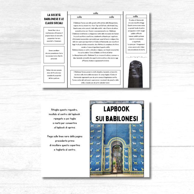 Lapbook Babilonesi classe quarta - PDF da stampare - immagine 2