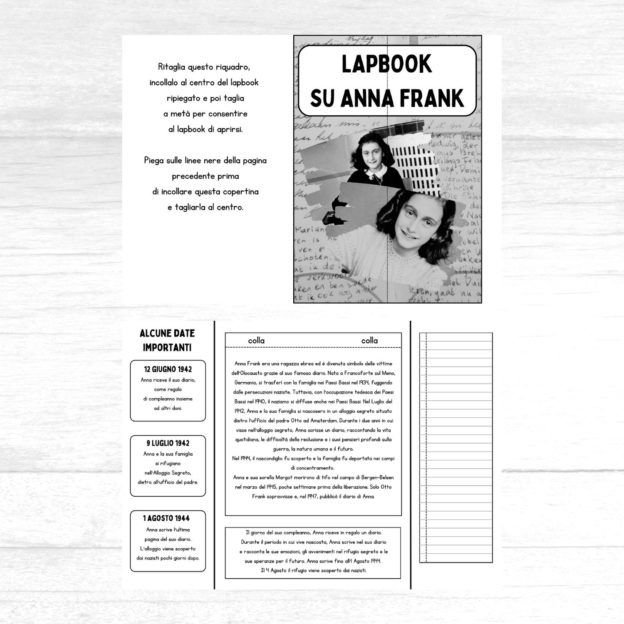 Lapbook Anna Frank da stampare - immagine 2