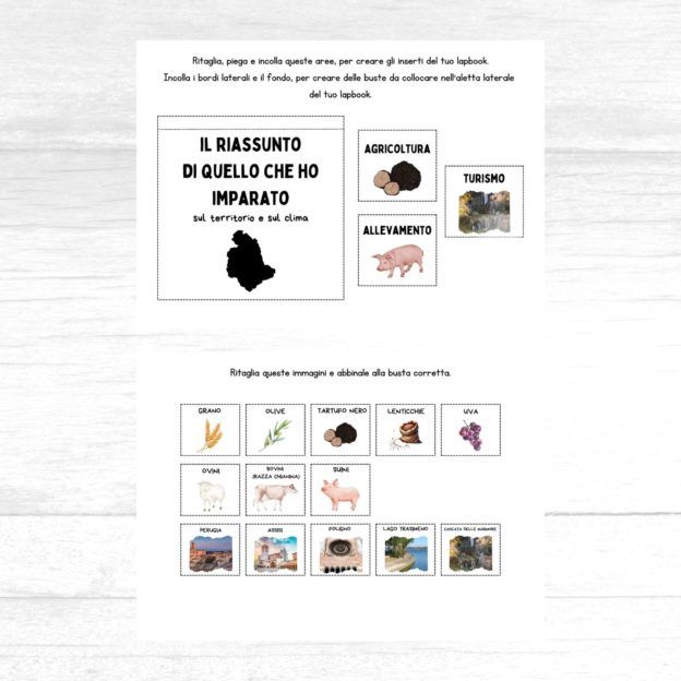 Lapbook Umbria scuola primaria da stampare - immagine 3