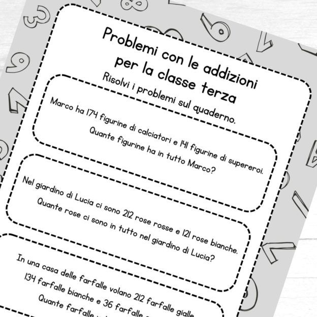 Problemi con le addizioni classe terza - immagine 3