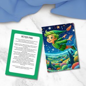 storia di peter pan da stampare per bambini