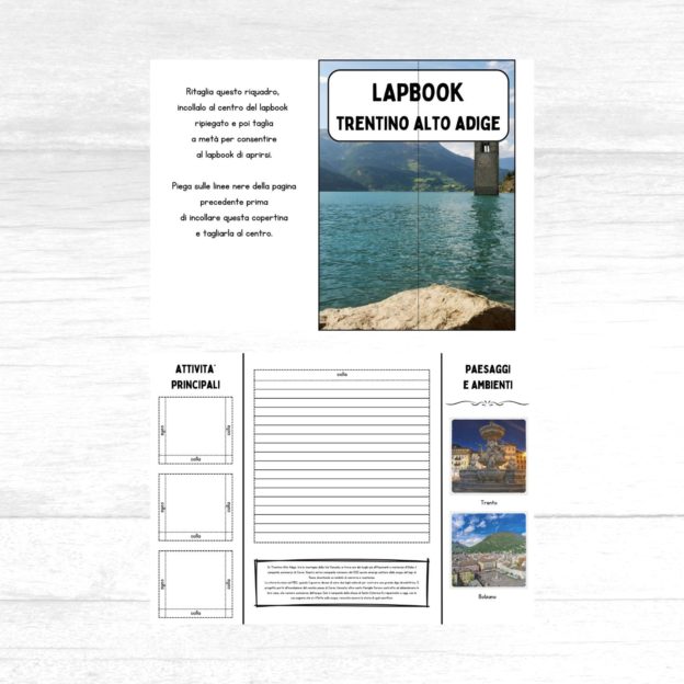 Lapbook Trentino Alto Adige scuola primaria da stampare - immagine 2