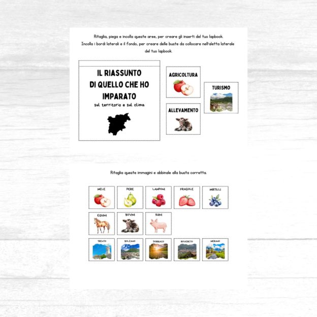 Lapbook Trentino Alto Adige scuola primaria da stampare - immagine 3