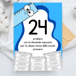 problemi con la domanda nascosta per la classe terza della scuola primaria